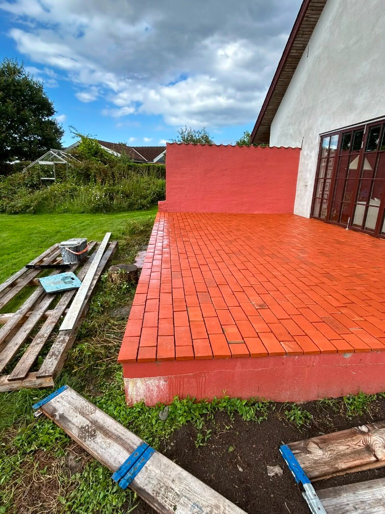 Terrasse i tegl